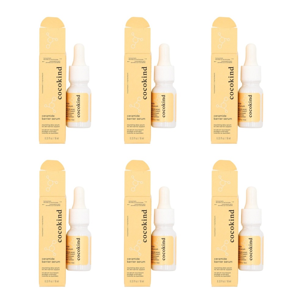 6 Cocokind Ceramide Barrier Serums - 0.33 fl oz / 10 ml